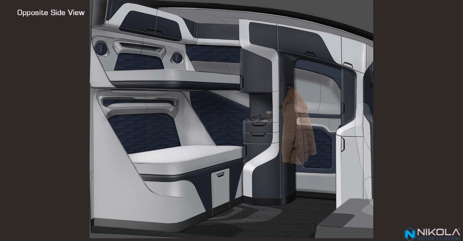 The One sleeper compartment with two bunks