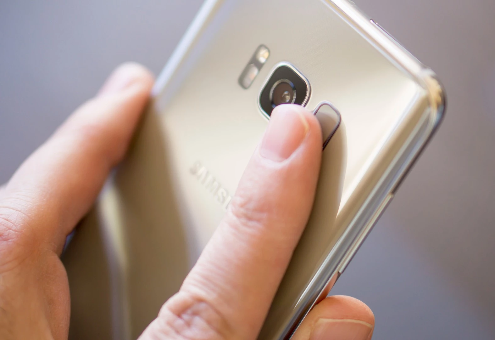 The back fingerprint sensor on the Galaxy S8