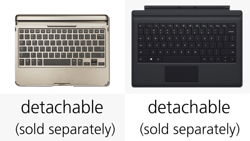 Though the Surface is known more for its keyboard cover, Samsung is making a Bluetooth keyboard for the Tab S as well