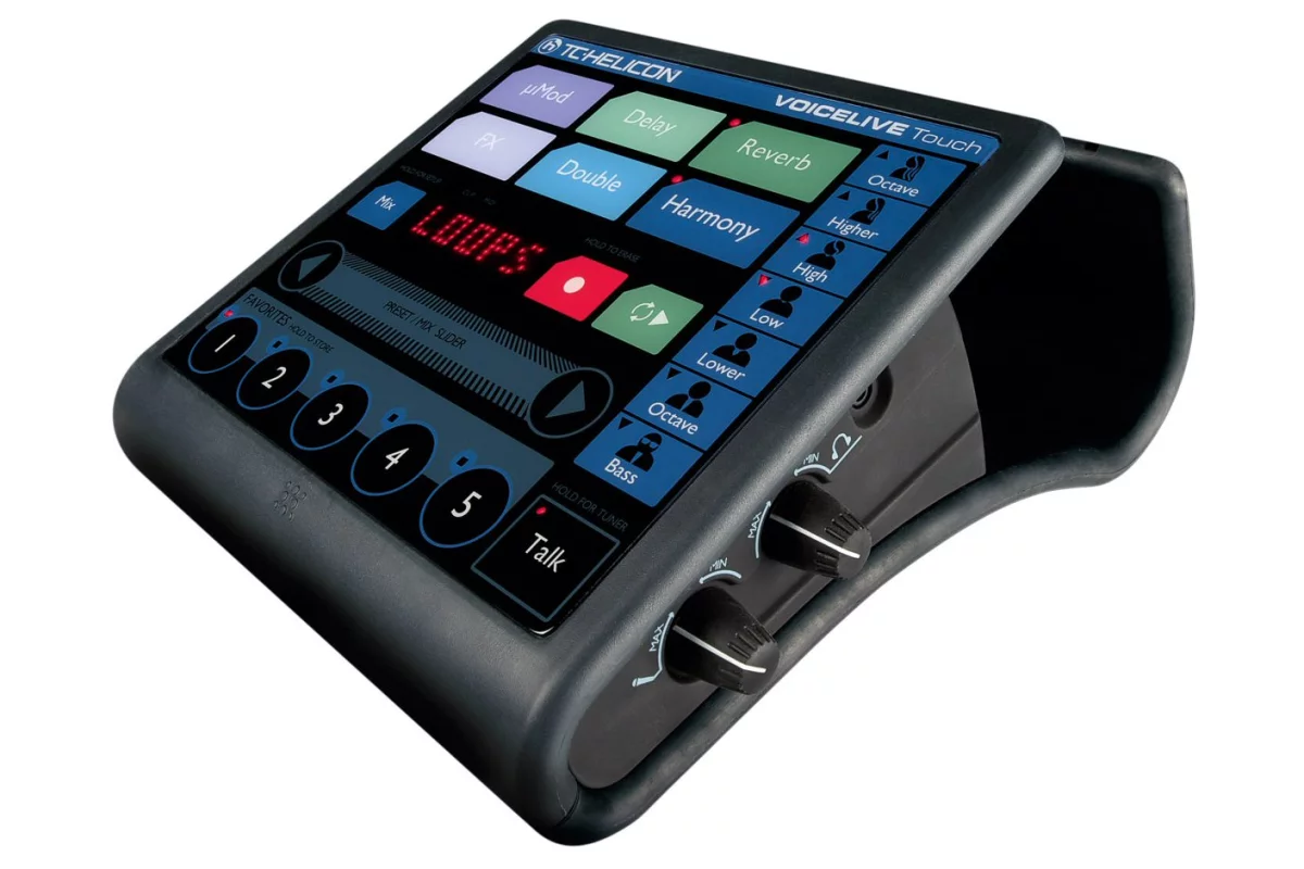 Touchscreen tapping and swiping comes to the vocal effects processor in the form of VoiceLive Touch from TC-Helicon