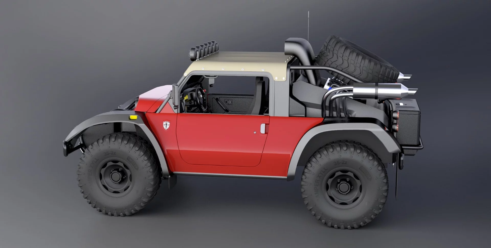 SCG Boot: two door version in red