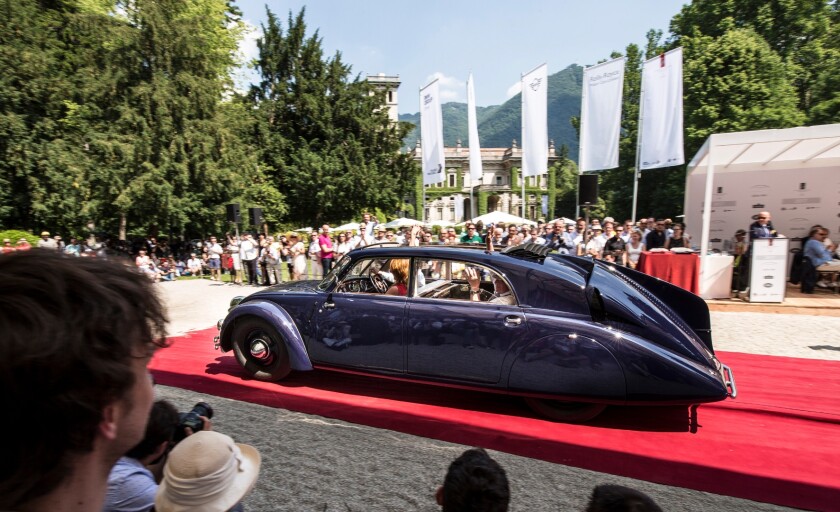The honorable mention in Class C went to the 1934 Tatra 77 Streamlined Saloon.