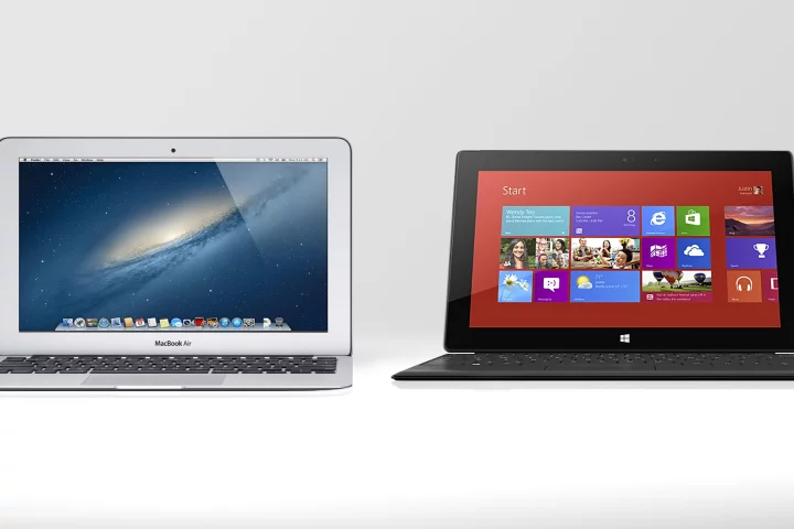 Gizmag compares the specs (and other features) of the new 11-inch MacBook Air, and the Microsoft Surface Pro