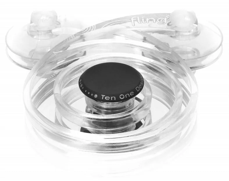 The Fling is an analog joystick that can be attached to the screen of an iPad, for better control when gaming