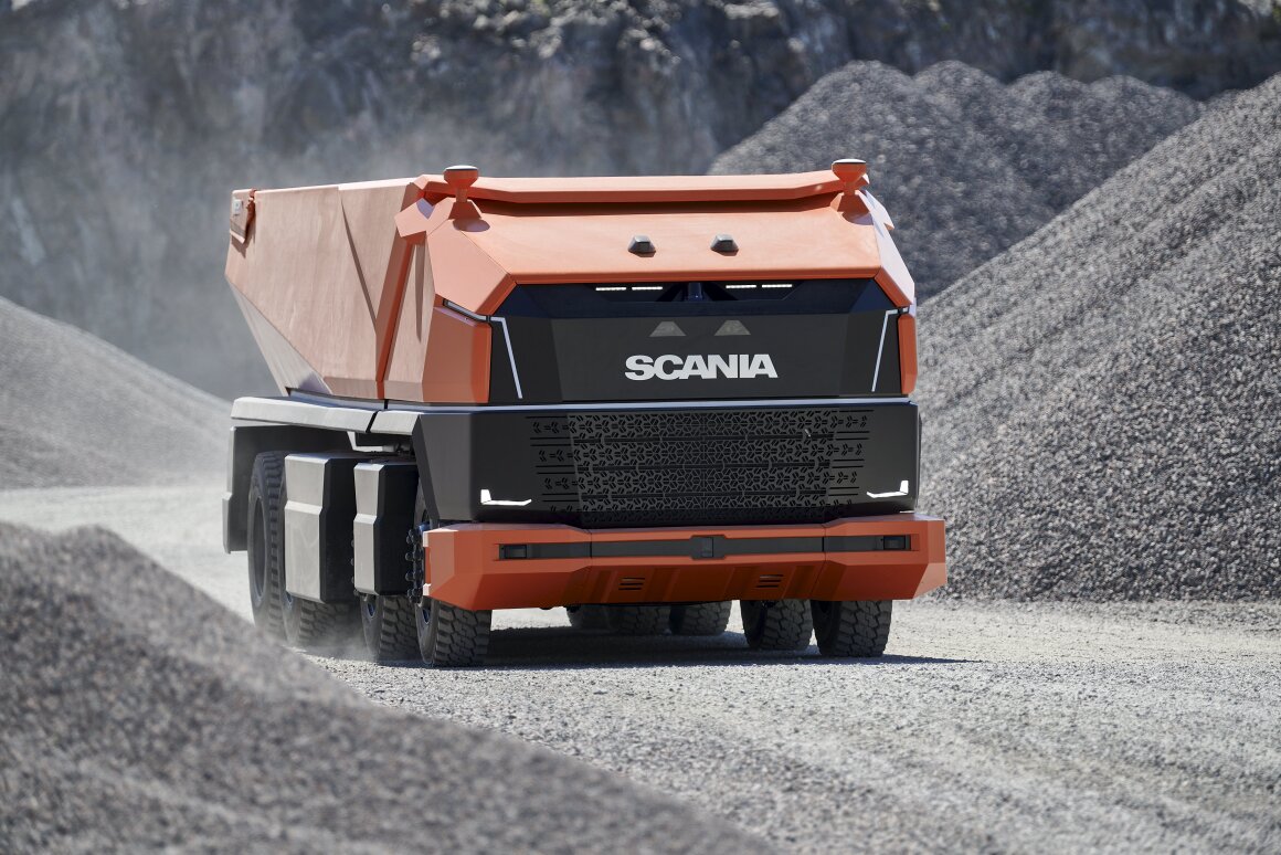 Scania's AXL concept provides a preview of the driverless mining truck of the future