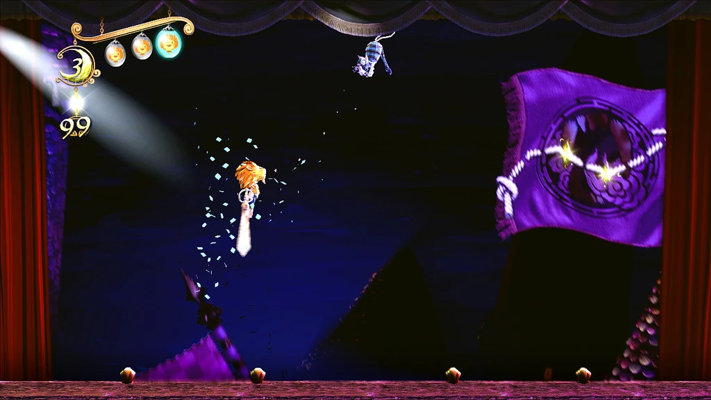 What makes Puppeteer stand out from other adventure platformers is that the entire game plays out as if it were being recreated on a real stage