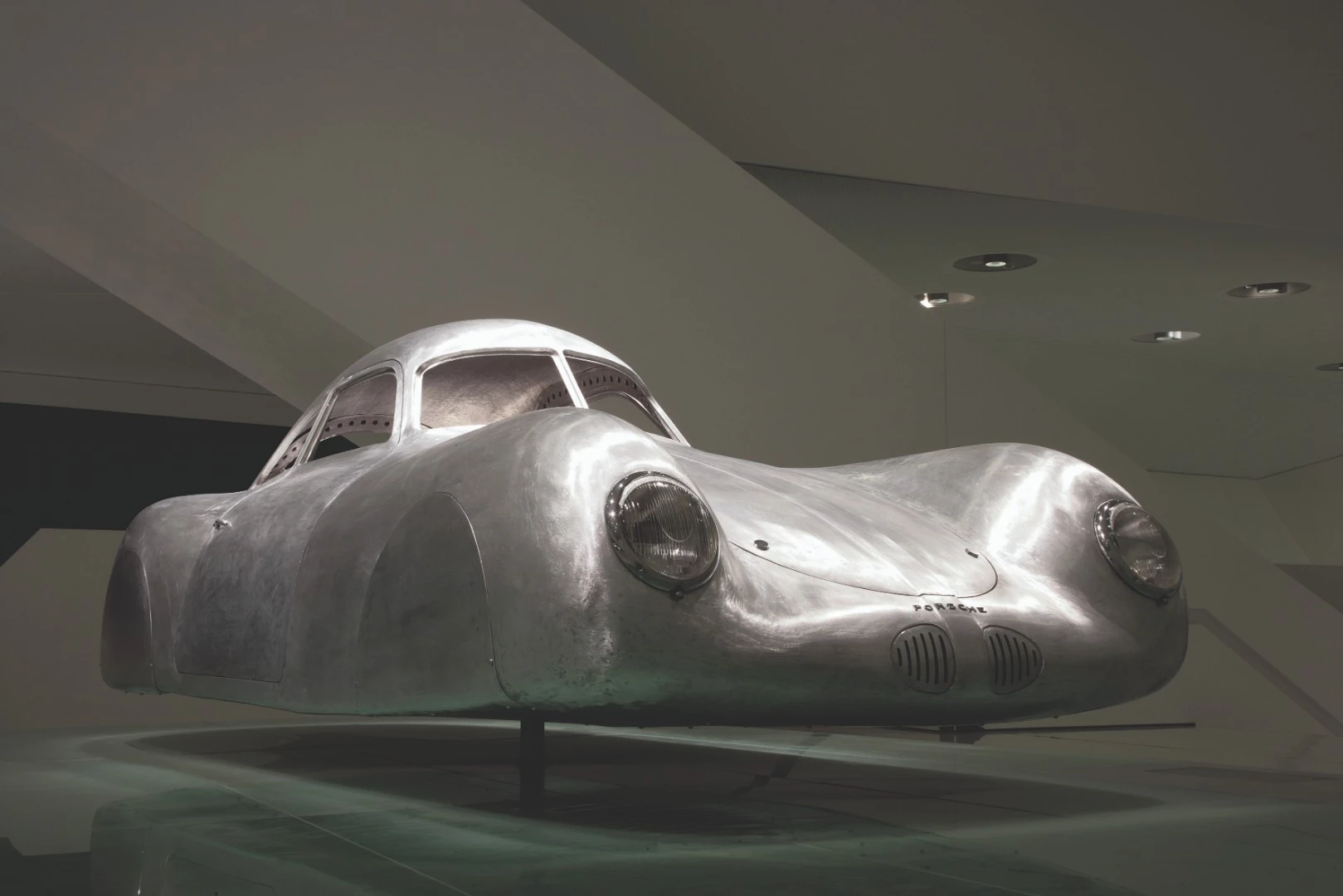 The Porsche Type 64 replica at the Porsche Museum