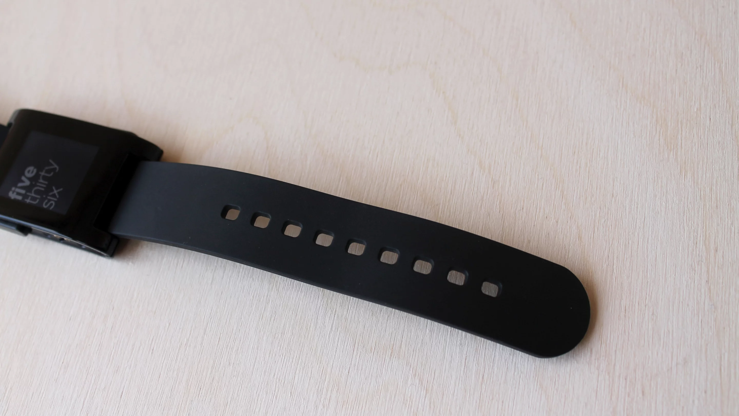 Pebble's band is pretty standard fare, with a rubbery build