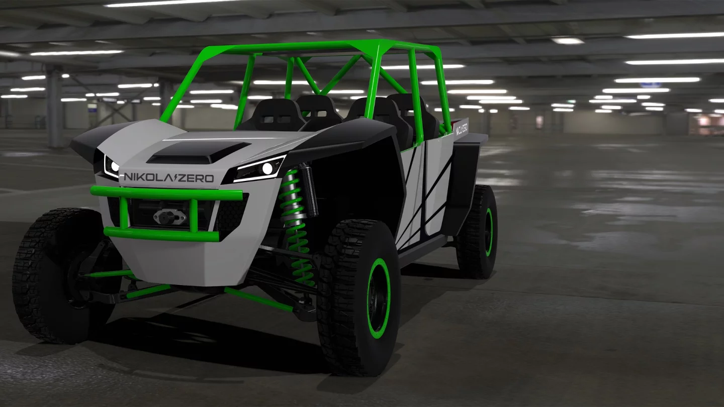 A completely different type of EV, the Nikola Zero aims at off-road speed and fun