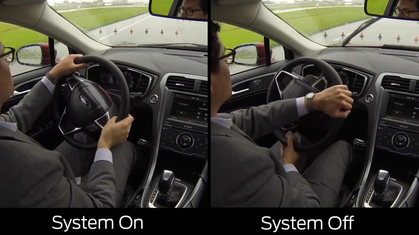 Ford's Adaptive Steering system alters the steering ratio based on vehicle speed