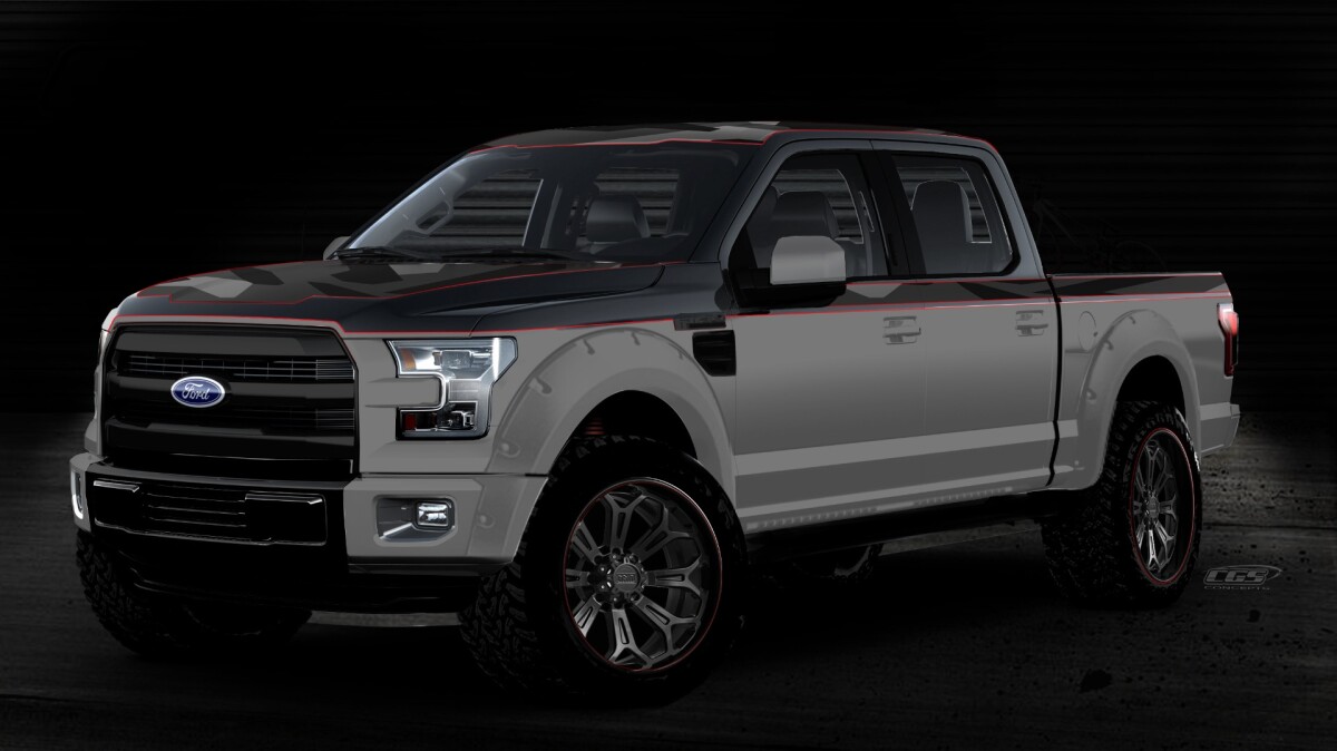 This F-150 Lariat has been reworked to house BMX bikers