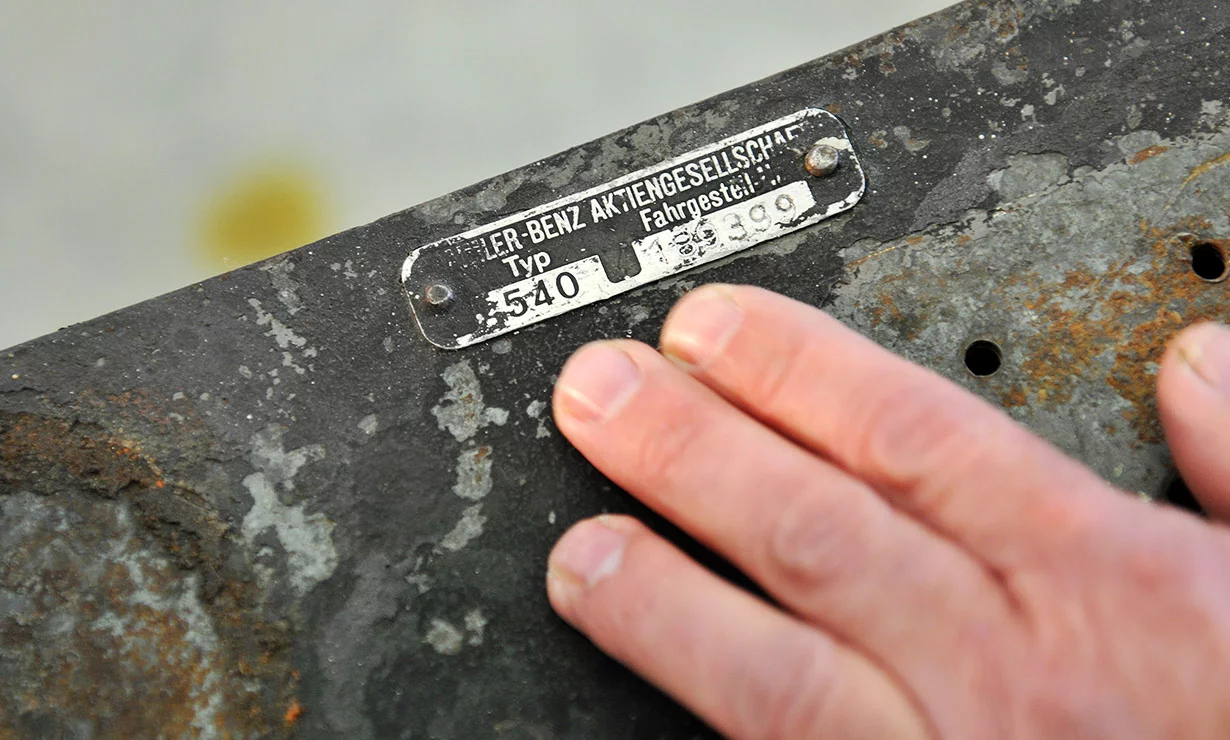 540 K Streamliner number plate