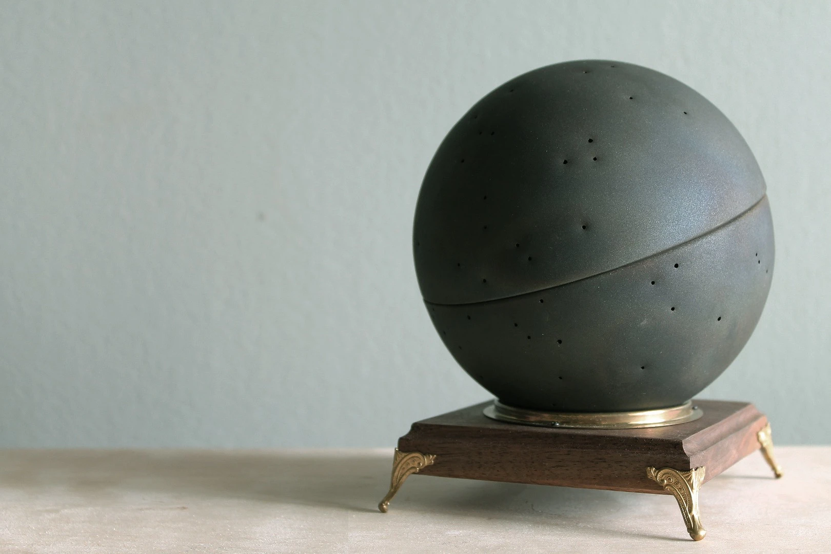 The Sputnik Kluster is one of the stranger designs, a hand-crafted steel light inspired by the Sputnik satellite