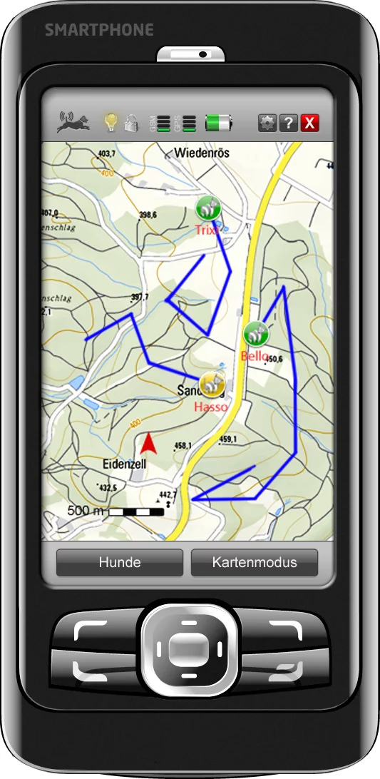 GEODOG tracking software in action