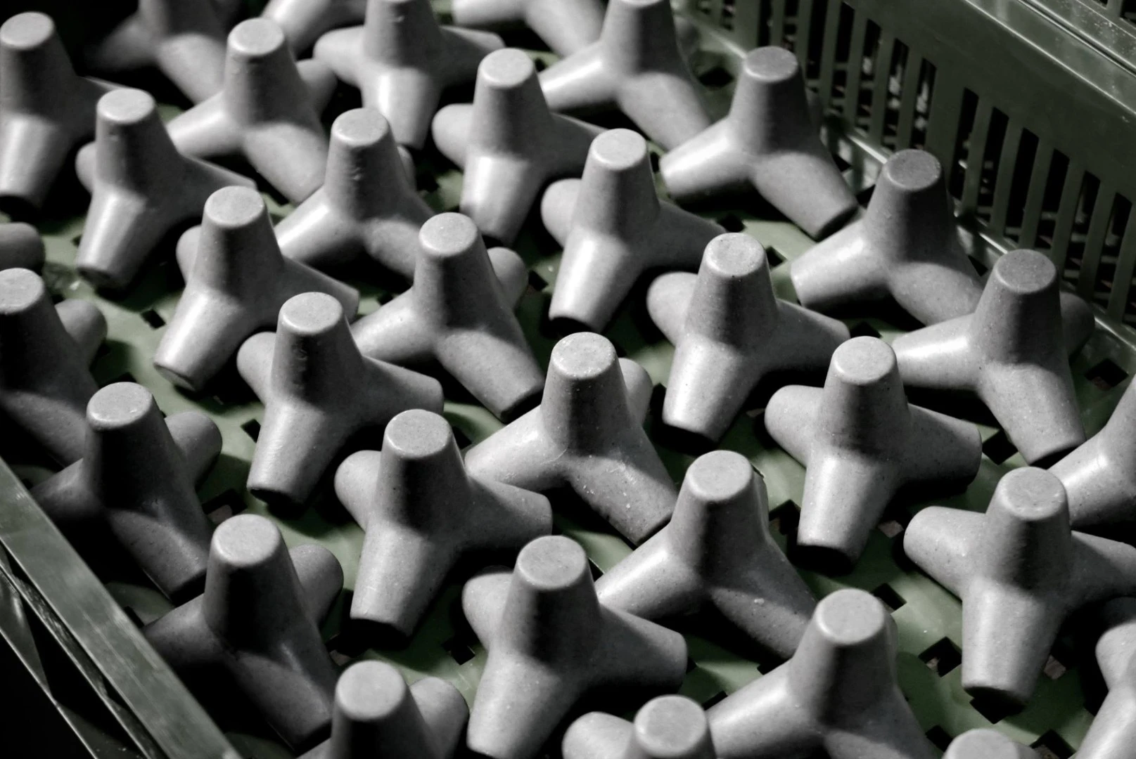 Tetra Soap is cast in a silicone mold