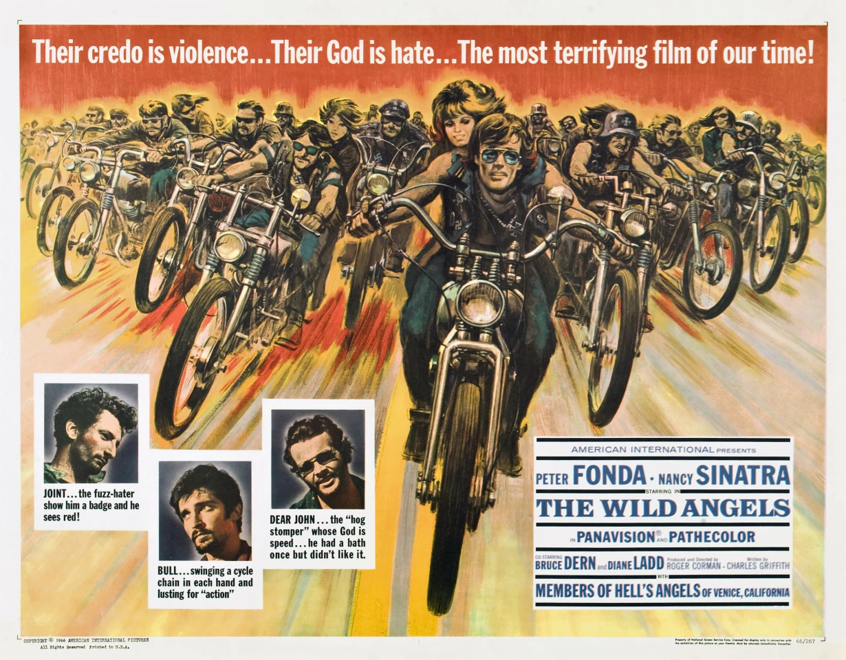The poster for "The Wild Angels" perfectly represents the awkward and acutely embarrassing movie. It's what clickbait looked like two-thirds of a century ago.