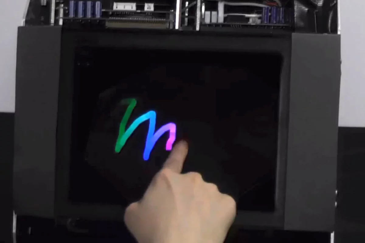 The HaptoMime uses ultrasound to make users feel like they're touching a display that isn't really there