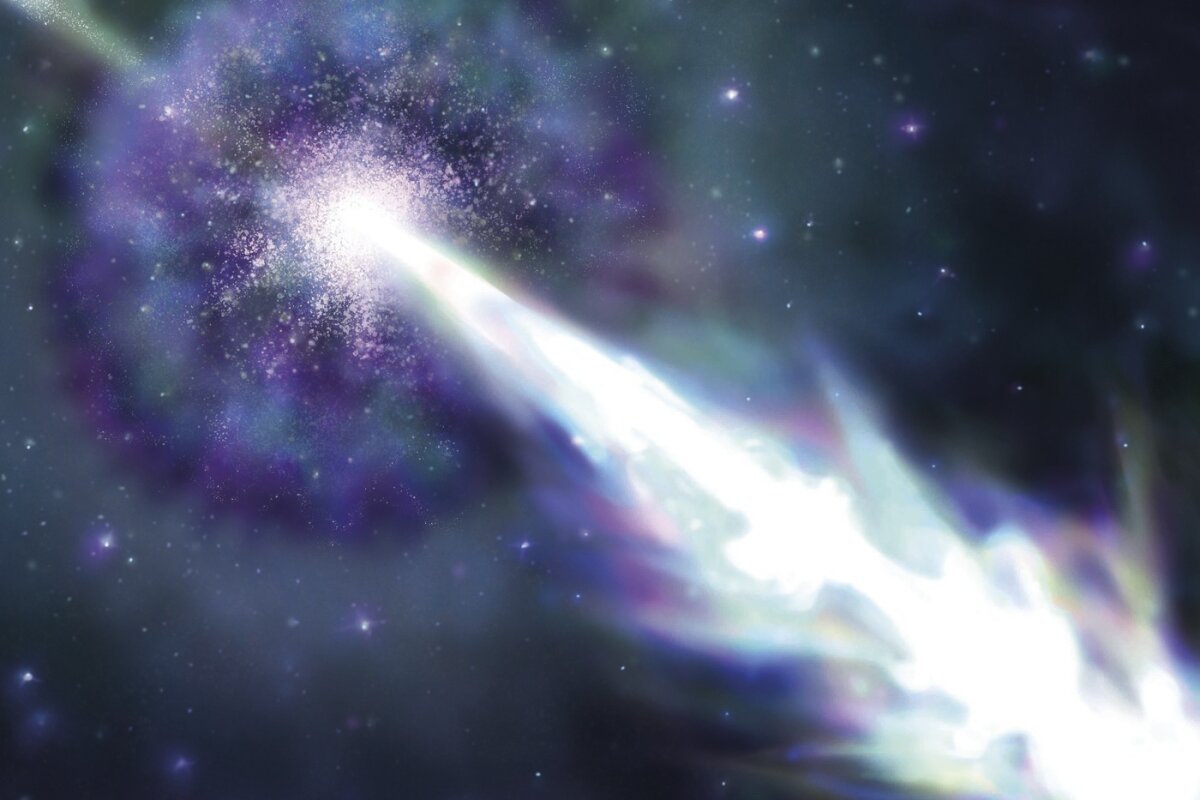 Most powerful gamma ray burst ever seen came from colliding galaxies