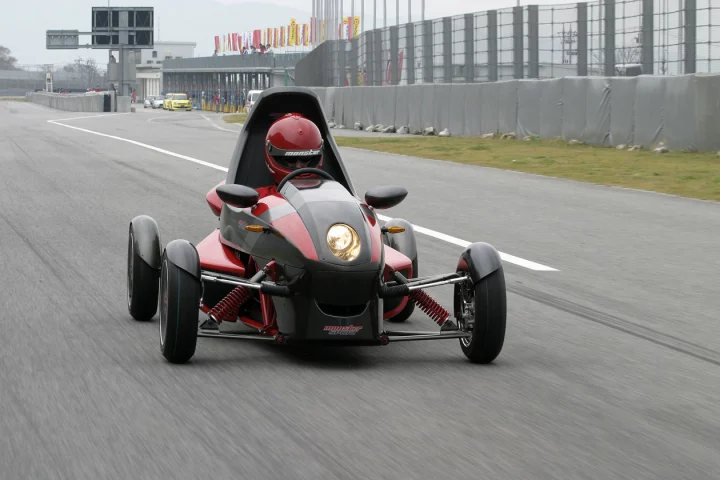 The Tajima Motor Corporation's EV Mini Sport - an electric vehicle that looks more at home on the race track than on suburban streets
