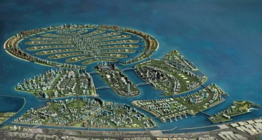 Dubai quadruplued its amount of waterfront land to cater for this lack of supply with the clever creation of waterfront property with its ingenious Palm, World and other man-made island projects.