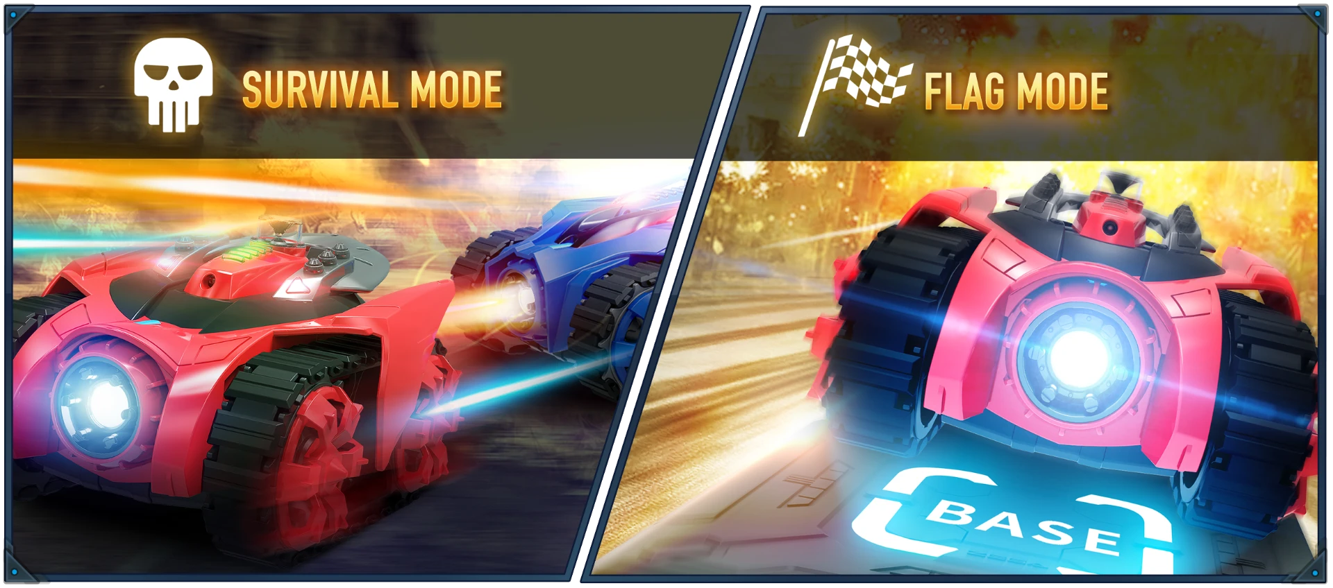 Two battle modes are available for a nearly endless variety of game play
