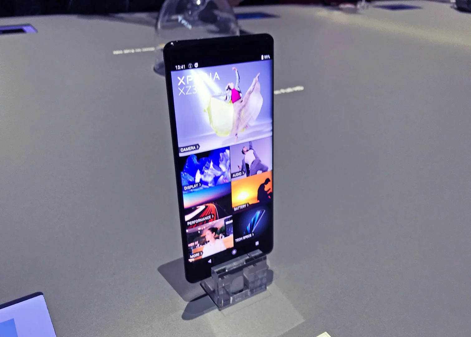 The OLED tech in the Xperia XZ3 is similar to that in Sony's Bravia TVs