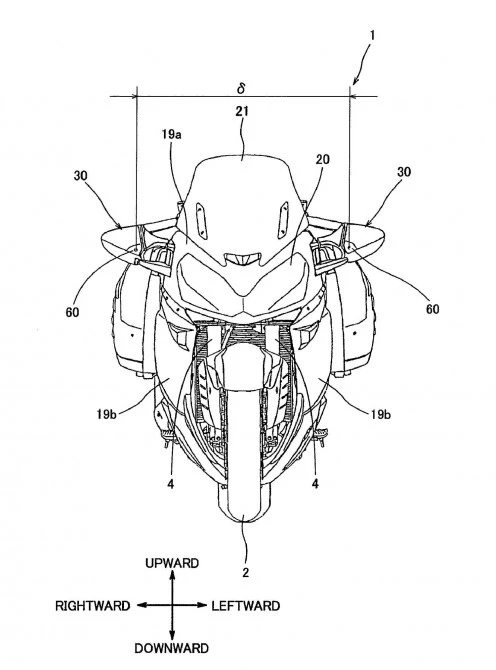 Frontal view of the outrageously exotic next generation ZX1400