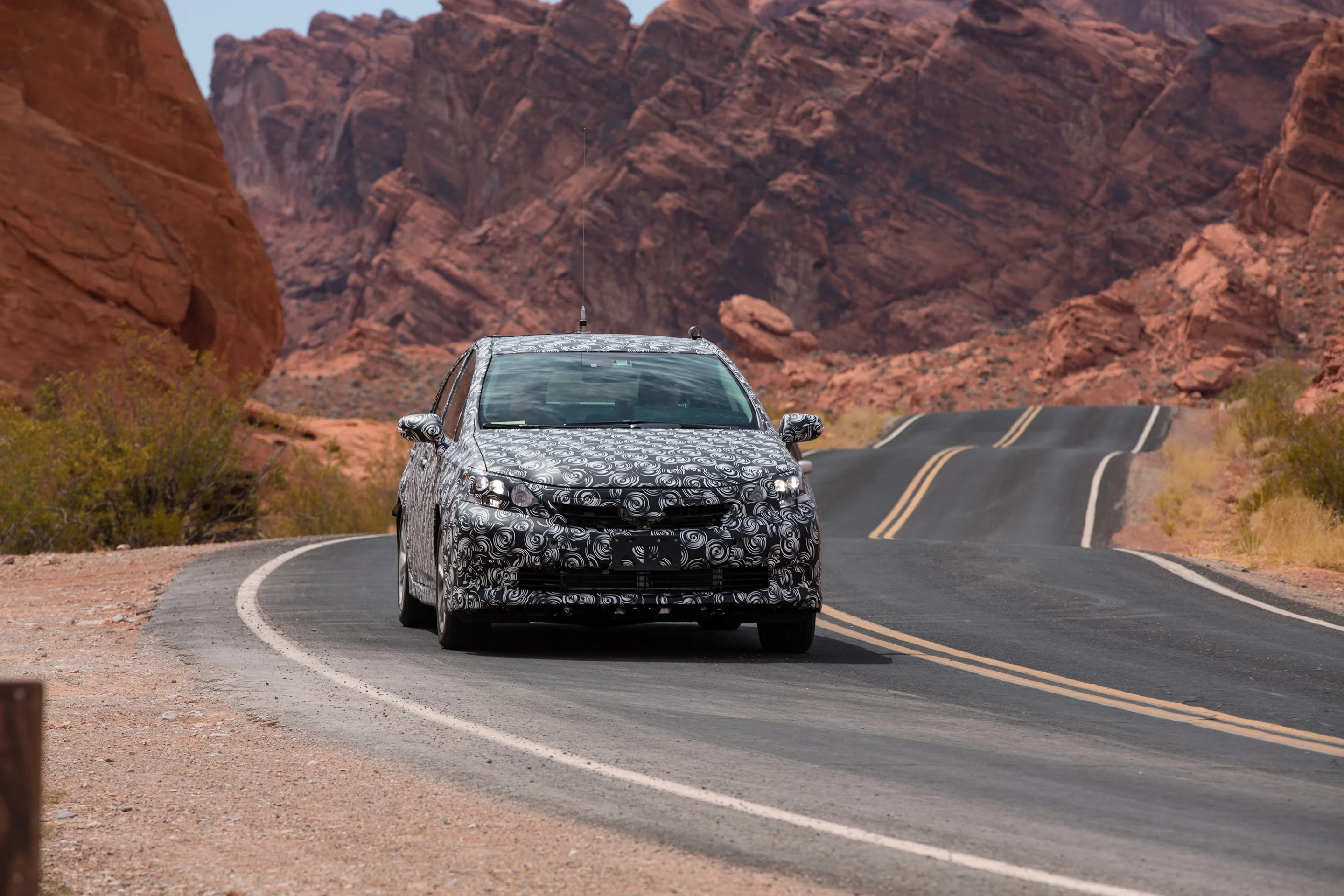 The FCV concept underwent heat testing in California's Death Valley