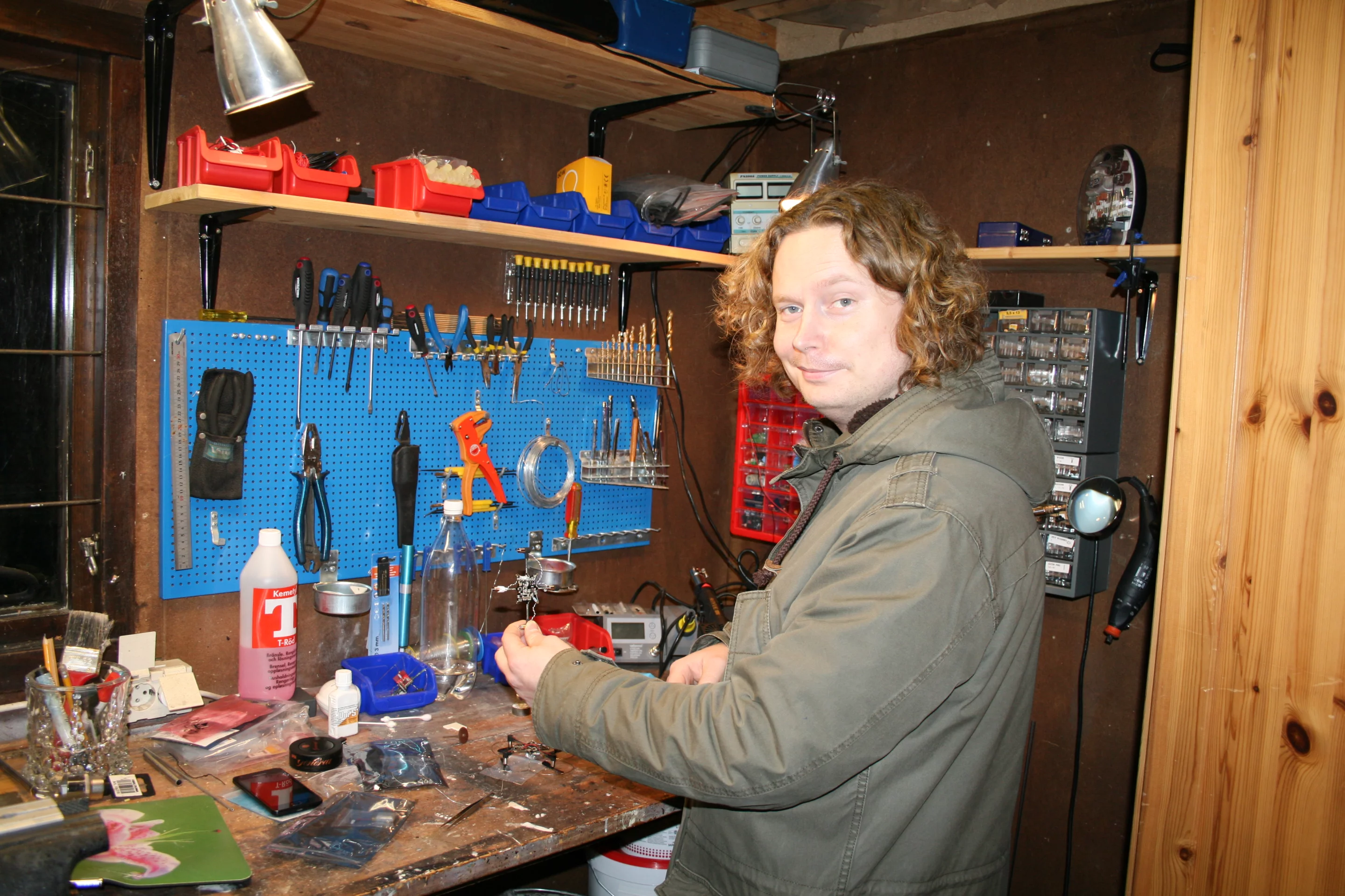 Assembling pre-production Crazyflie quadcopters