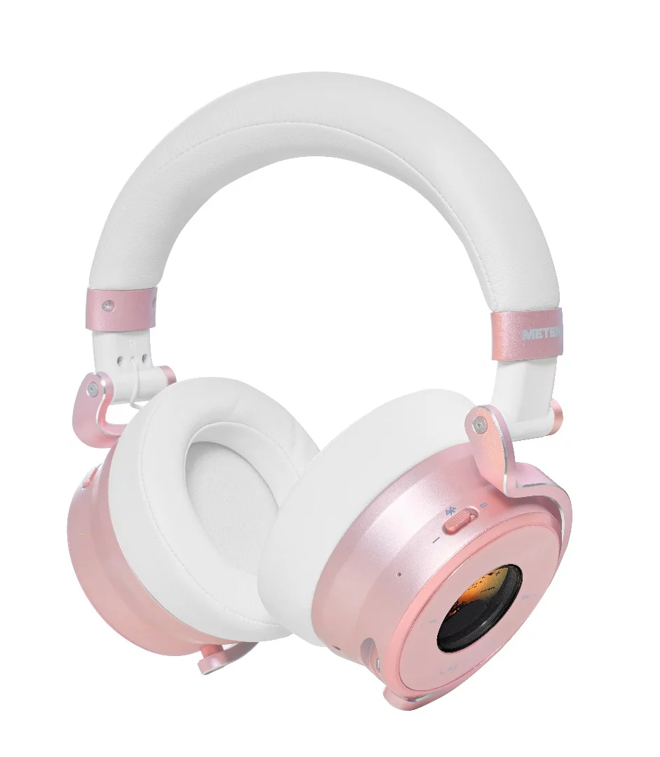 The OV-1B headphones are available in three colors, including the rose gold version shown here