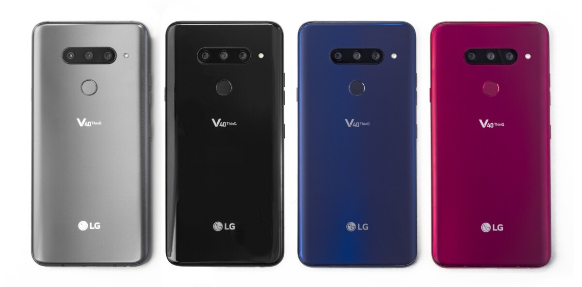 The LG V40 ThinQ has a 12-MP main camera, a 12-MP telephoto lens and a 16-MP super wide angle camera