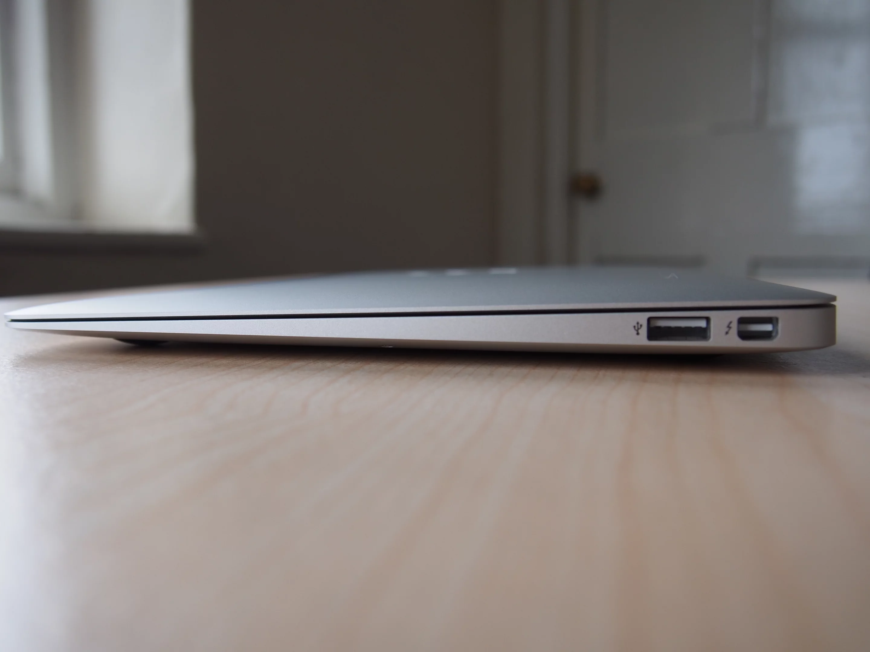 The 11-inch Air sports two USB 3.0 ports, and a Thunderbolt port