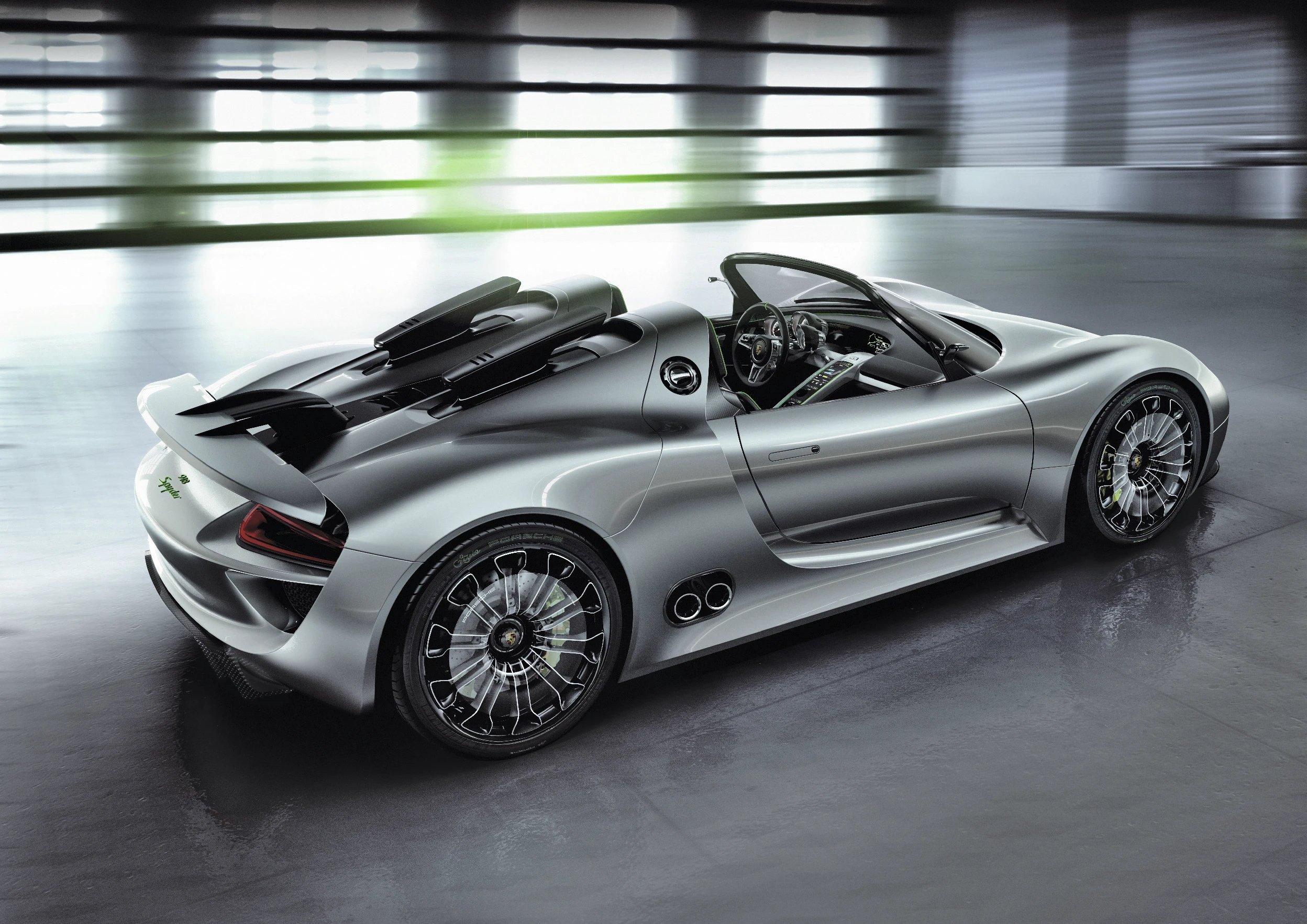 The original Porsche 918 Spyder Hybrid debuts at the 2010 Geneva Motor Show