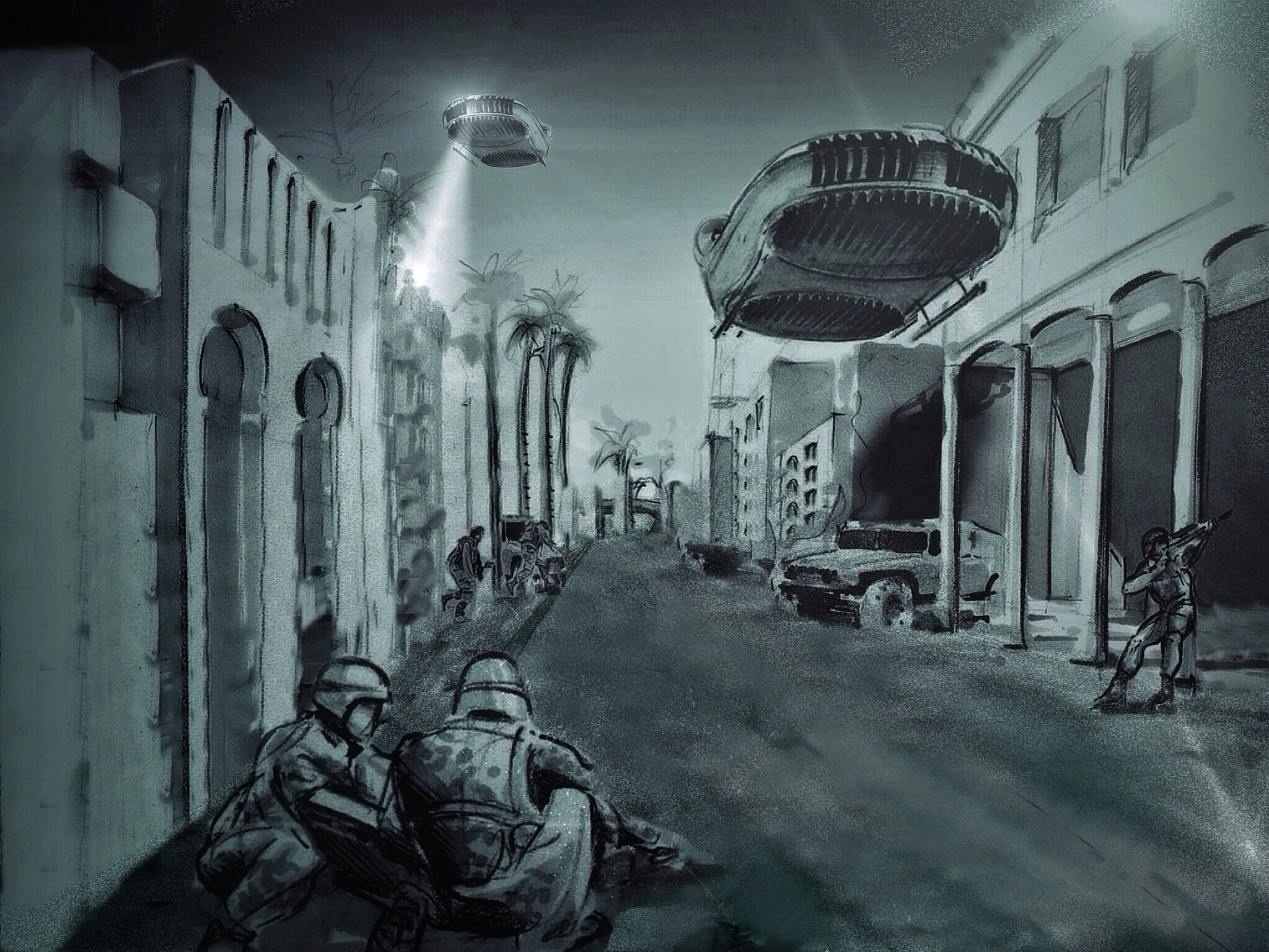 An artist's impression of the final version of the AirMule in use