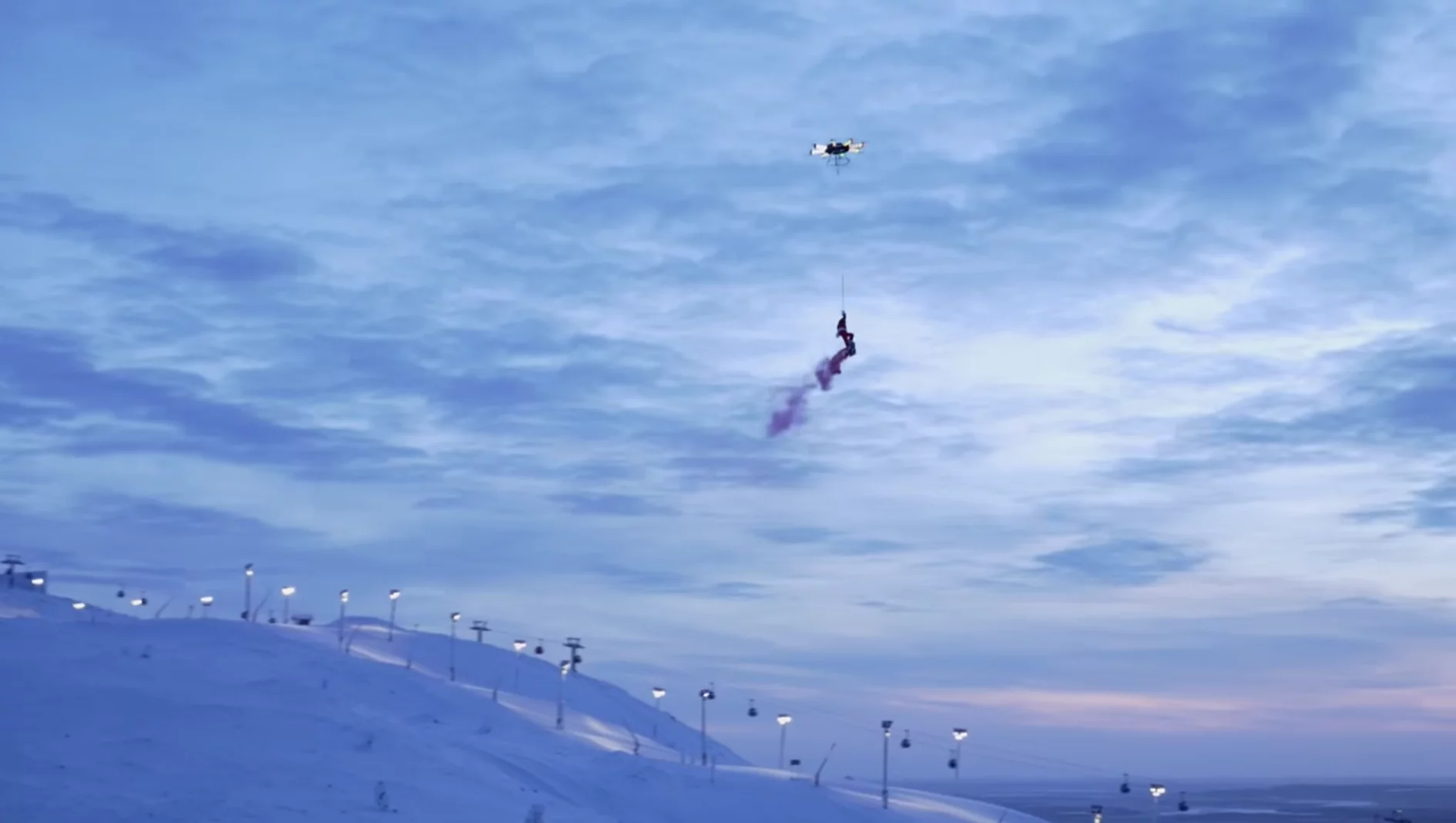 Who needs reindeer when you have a drone?