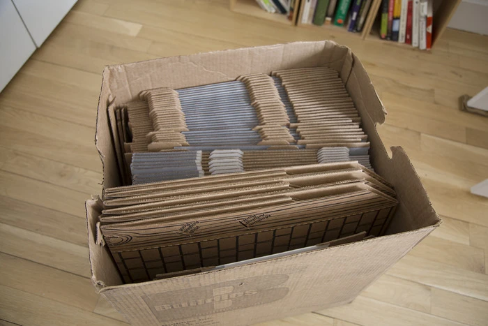 Lily also emphasizes that the materials are made from recycled cardboard and can be dismantled, folded up and stored away when playtime is over
