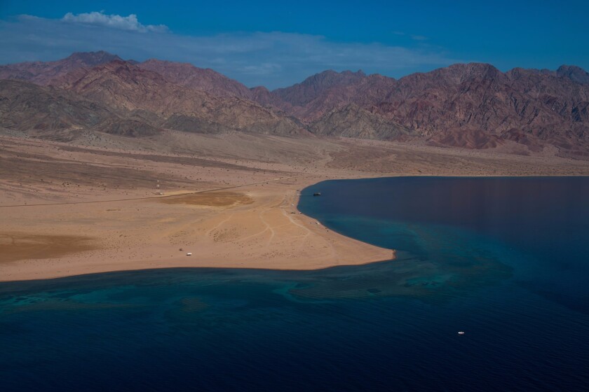 Neom: desert mountain ranges by the seaside make for spectacular coastal scenery