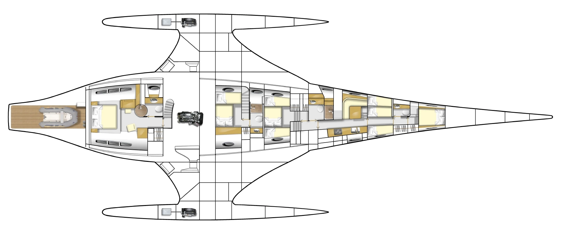 Interior layout of the Adastra