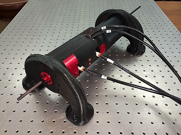 Robotic platform designed to operate in the intense magnetic field of an MRI scanner (Photo: Laboratory for the Design and Control of Energetic Systems / Vanderbilt)