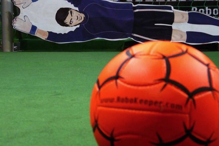 Robokeeper puts his body on the line. He is as safe as a brick wall built in front of the goals