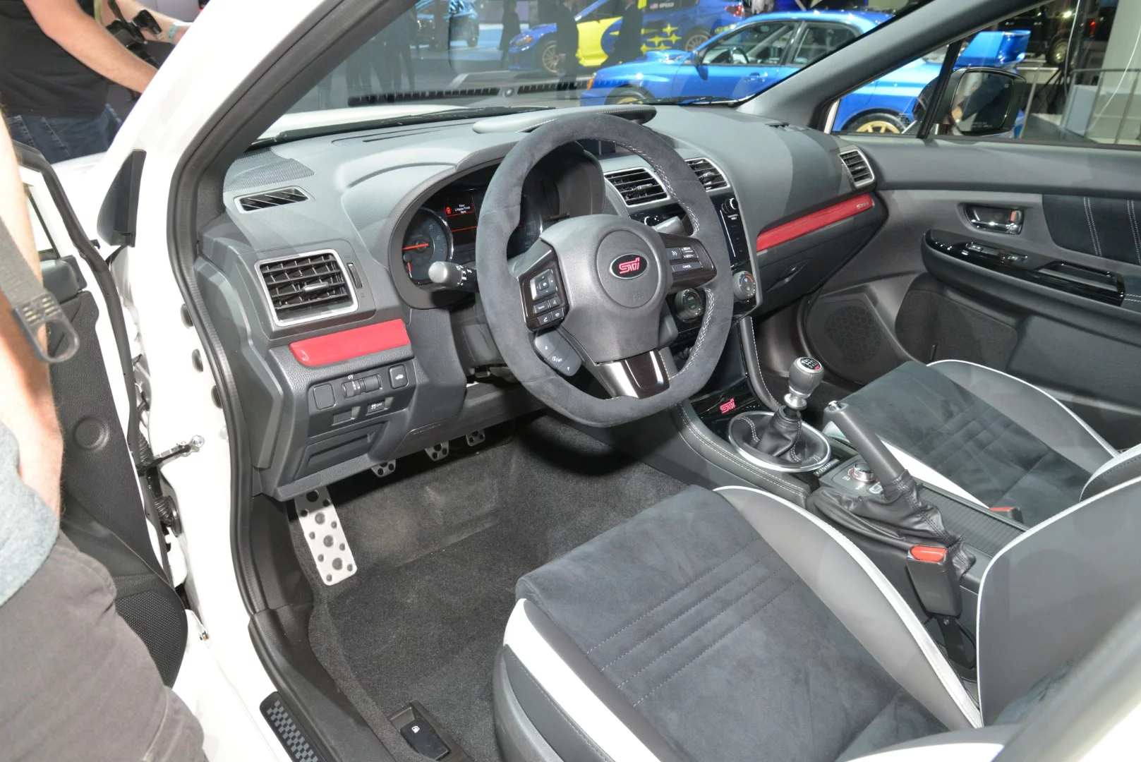 A look inside the cabin of Subaru's new STI S209