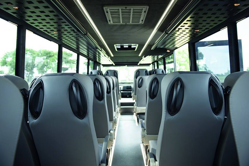 The Praetorian includes luggage storage and a centralized DVD system
