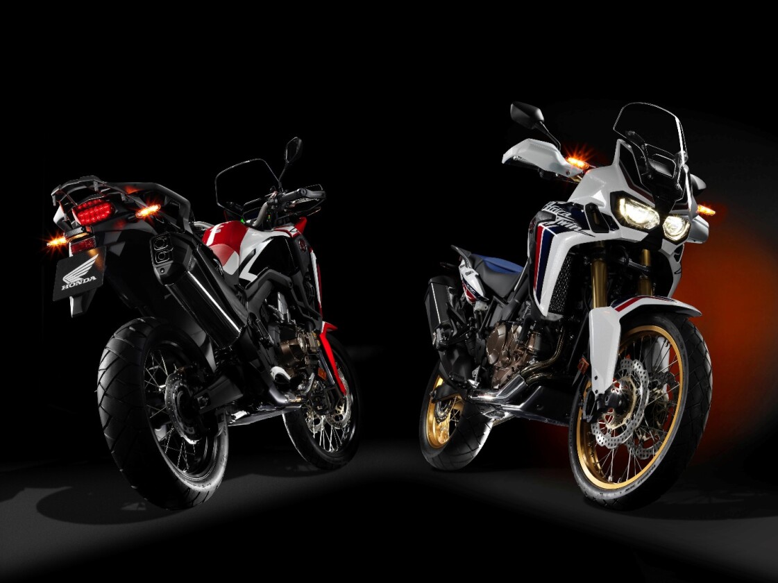 The CRF Rally (left) and Tricolour (right) color variations are expected to cost a little more than the single color ones
