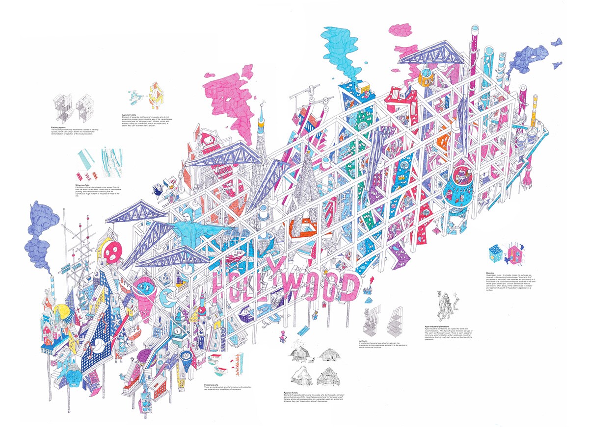 Cybertopia imagines a future in which structures grows and morphs according to our needs