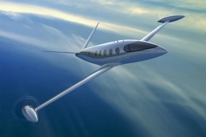 Render of Eviation's nine-seat electric aircraft, Alice