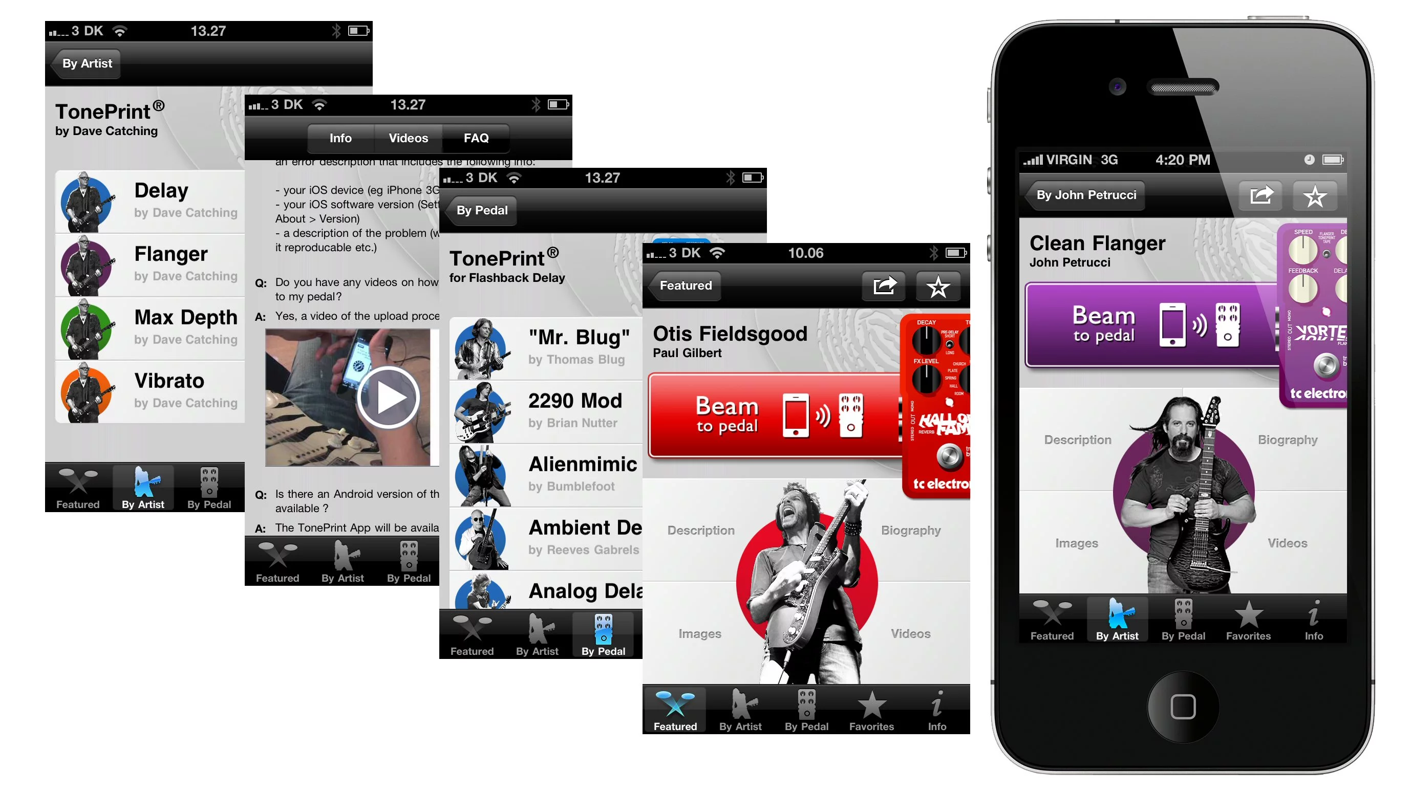 TC Electronic has released a free-to-download app for iPhone that beams custom tone tweaks wirelessly into a TonePrint pedal via the guitar's pickup