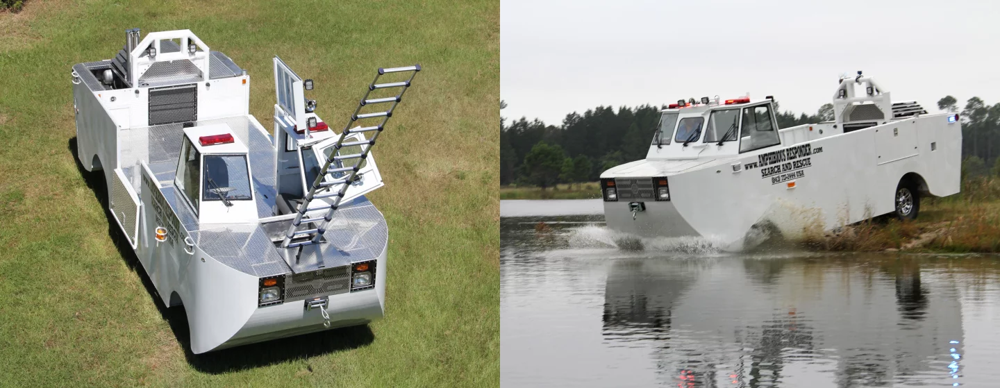 CAMI's Amphibious Responder is designed for emergency response in disaster events and has already been extensively covered by Gizmag. Not surprisingly, the AR is generating interest from Governments all over the world already.