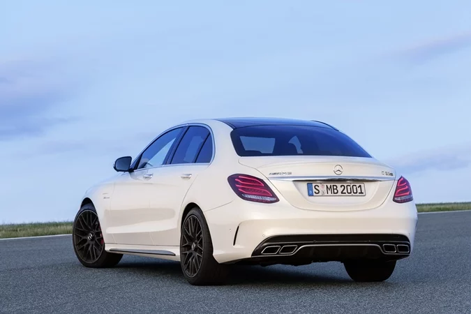 Mercedes says that the Mercedes-AMG C 63 is the most fuel-efficient eight-cylinder, high-performance vehicle in the world