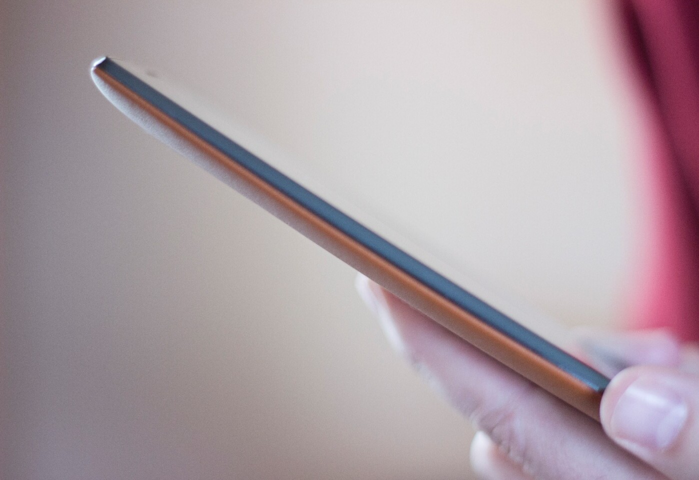 The plastic sides of the LG G4 take away from its otherwise premium build materials