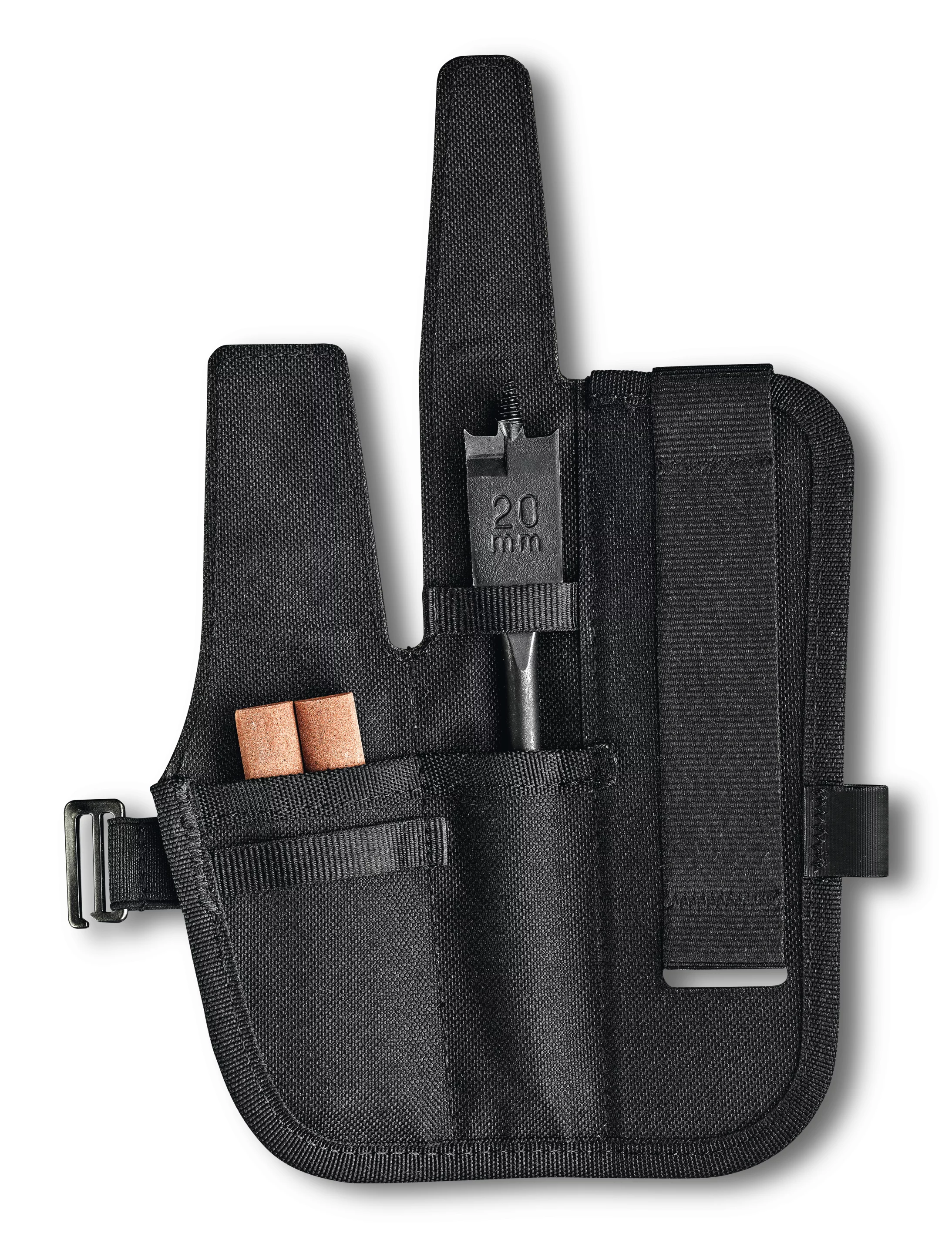 Available separately from the Venture Pro knife set, the Venture Pro Kit includes a pouch, two sharpening stones and a flat drill